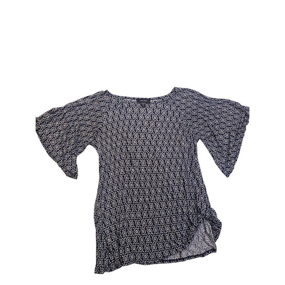 Karen Kain Women's XL USA-Made Scrunch Detail‎ Top